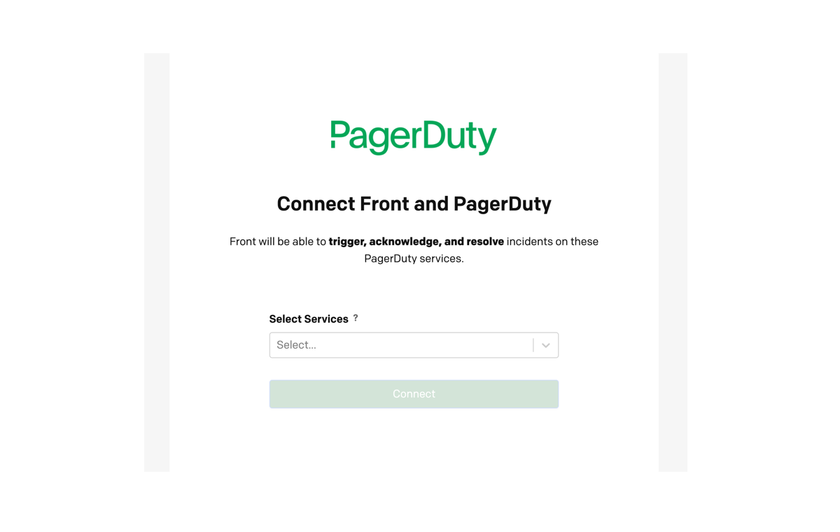 Screenshot of PagerDuty